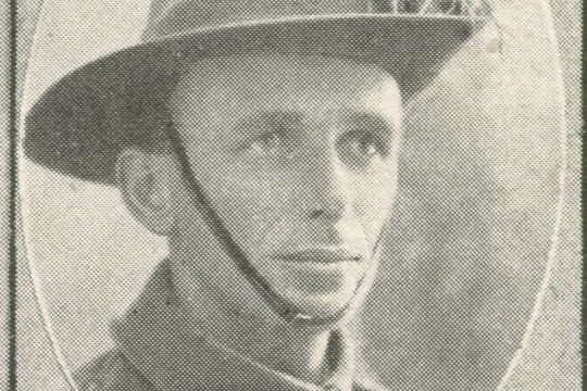 E.H. Williams one of the soldiers photographed in The Queenslander Pictorial supplement to The Queenslander 1915.