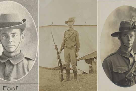 The three Foot brothers who served in Gallipoli