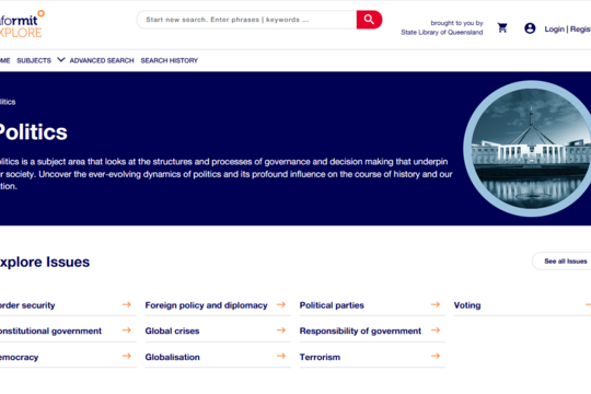 Informit Explore Politics