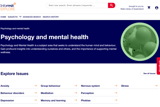 Informit Explore Psychology