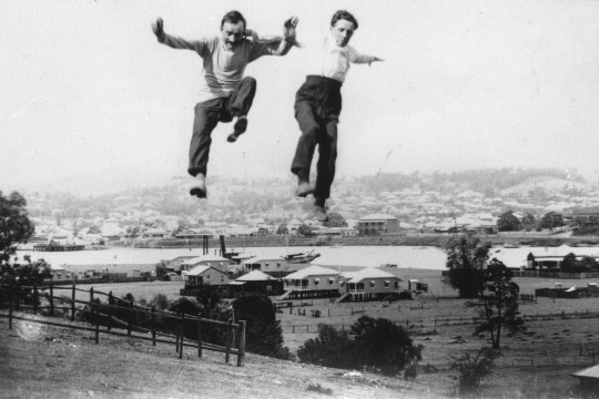 Jumping for joy, Bulimba, Queensland, 1918