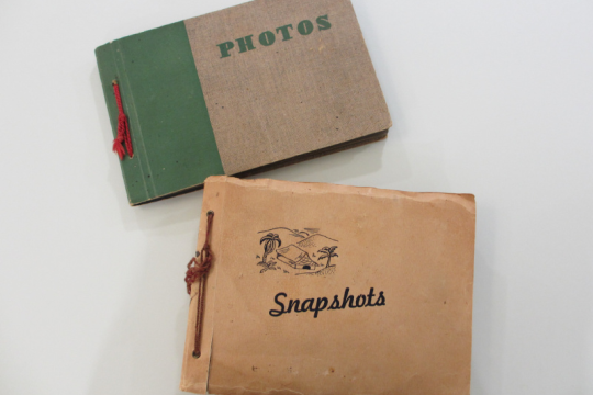 Two of four photograph albums recently acquired by State Library of Queensland, belonging to Lt Patrick McHughMcHugh