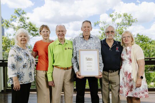 2026 John Oxley Library Community History Medal was awarded to Pine Islet Lighthouse Preservation Society.