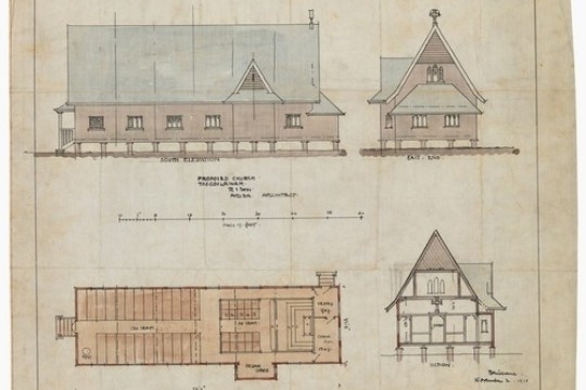 Proposed Church, Toogoolawah [architectural drawing]