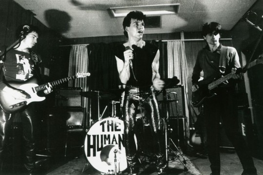 Punk rock band The Humans performing on stage in Brisbane, Queensland, ca. 1980