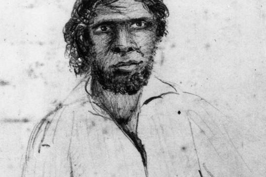 Sketch of Aboriginal Australian Dundalli. Sketch of Dundalli made by Silvester Diggles, 5 December, 1854. 