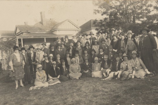group of women in the QCWA pose for picture 