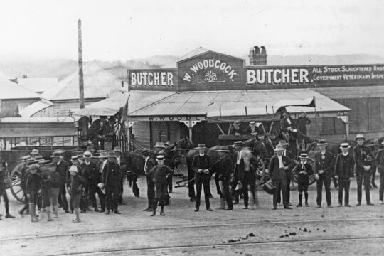 Woodcock's butcher shop, Red Hill