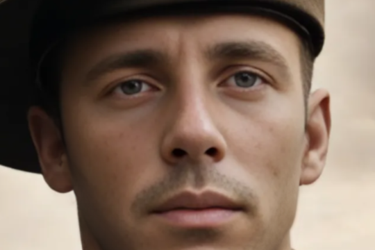 Charlie, Virtual Veteran, custom AI generated image by Hugging Face, 2024.  