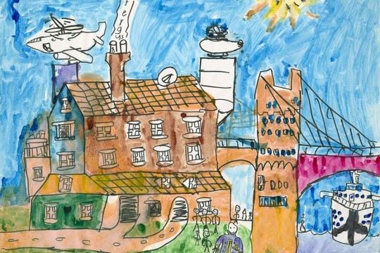 Children Who Have a Home and Homeless Children by Fergus Hill (8 years) Raquel Redmond Art for Children
