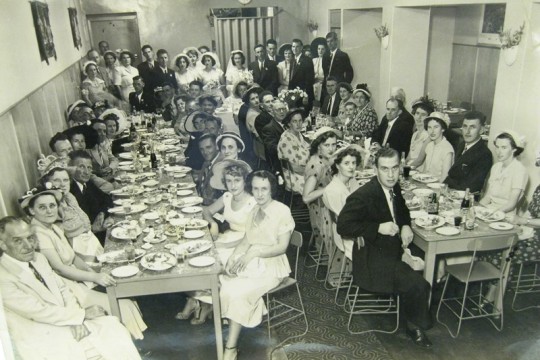 Greek wedding reception at Nick's Cafe, 1950s Brisbane