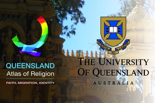 logo for queensland atlas of religion and UQ