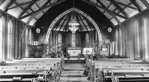Interior of St. George's Anglican Church at Mareeba, Queensland, ca. 1905