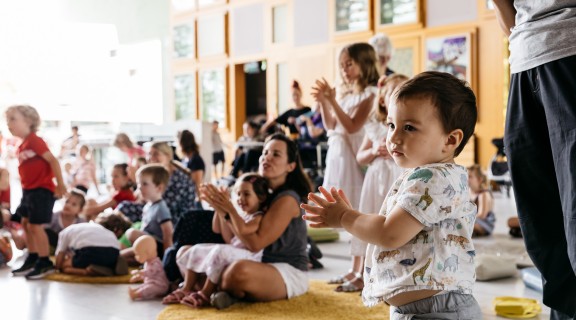 Families at State Library