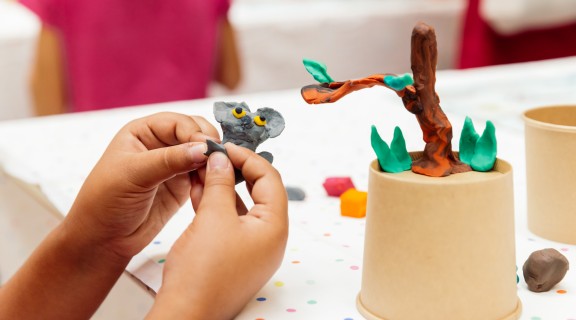 Claymation Creation Workshop, 2022, photo by Joe Ruckli, State Library of Queensland..