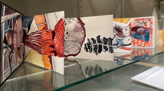 Ama goya, 2019, concertina-folded artist's book