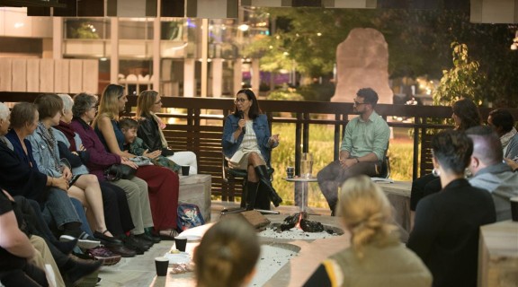 Anita Heiss in the Talking Circle