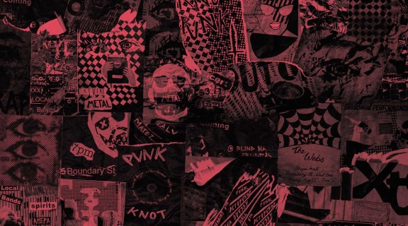 College featuring Brisbane music posters