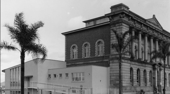 Side View of the State Library of Queensland around 1960, William Street, Brisbane. (2005).