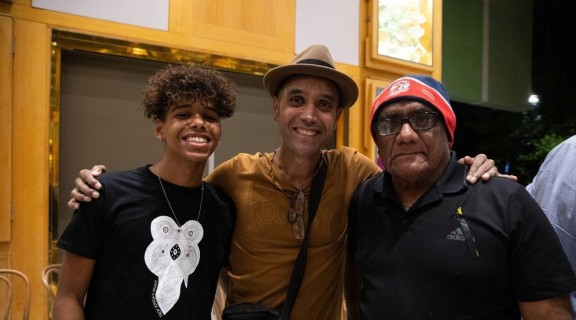 Dean, Troy and John Brady at Minya Birran, SLQ