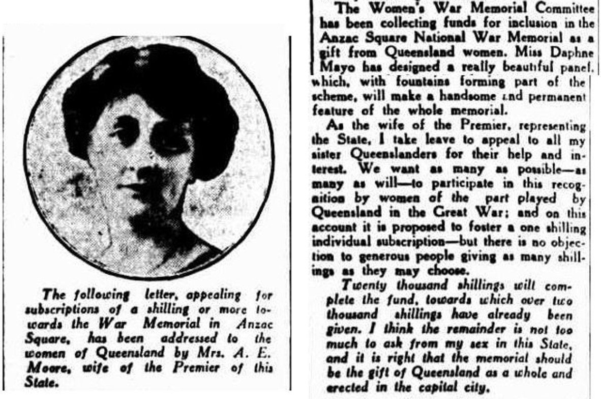 Extract of a letter with photo of a woman's face, published in the newspaper "The Truth", 20 July 1930, p. 20.