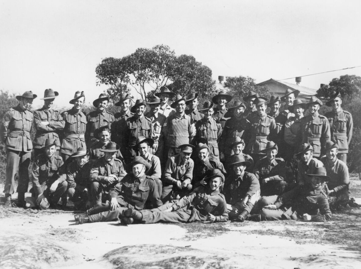 James Wieneke with A.I.F. Royal Engineers during World War II.