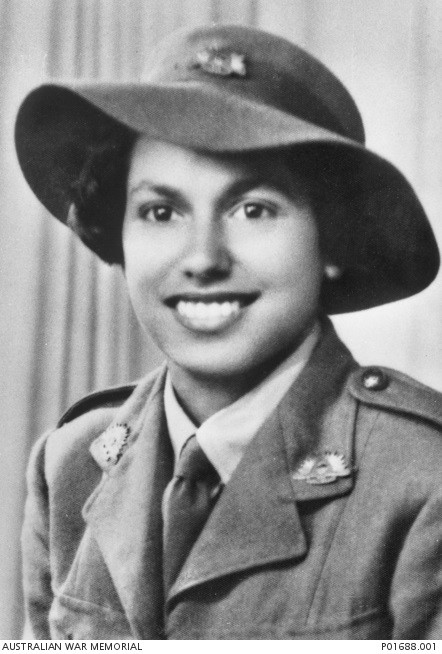 Studio portrait of Oodgeroo Noonuccal, 1942, courtesy of Australian War Memorial.