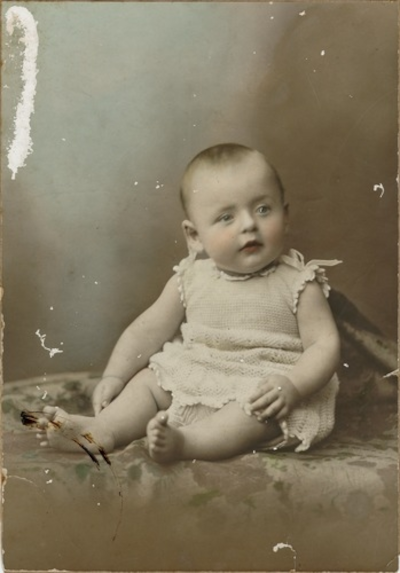 Studio portrait of baby Francis Munro Armstrong