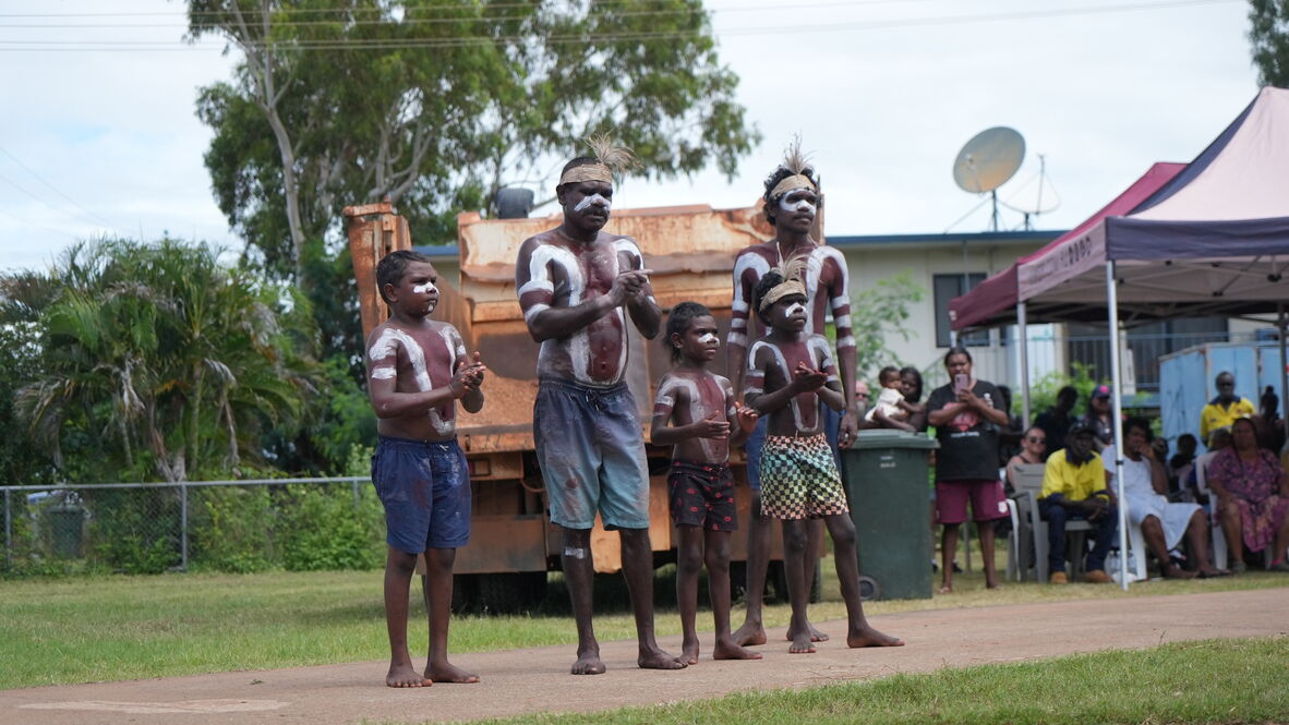 Doomadgee traditional dancers