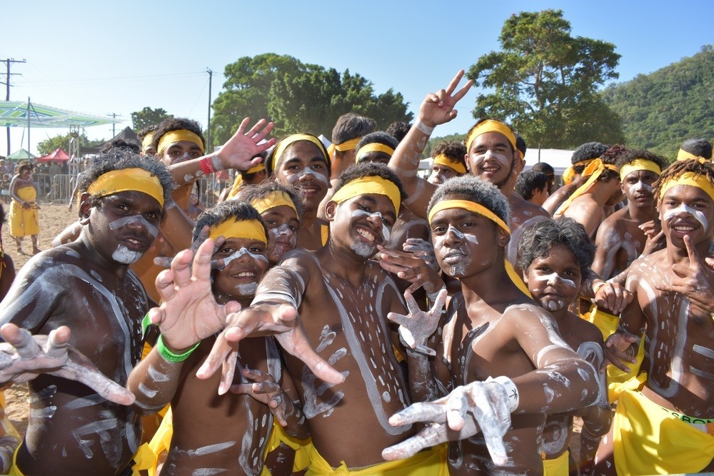Young people participating in the Deadly Didge 'n' Dance Festival