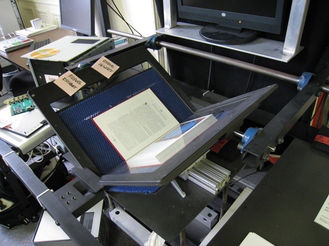 Digitising published book using a Kirtas scanner