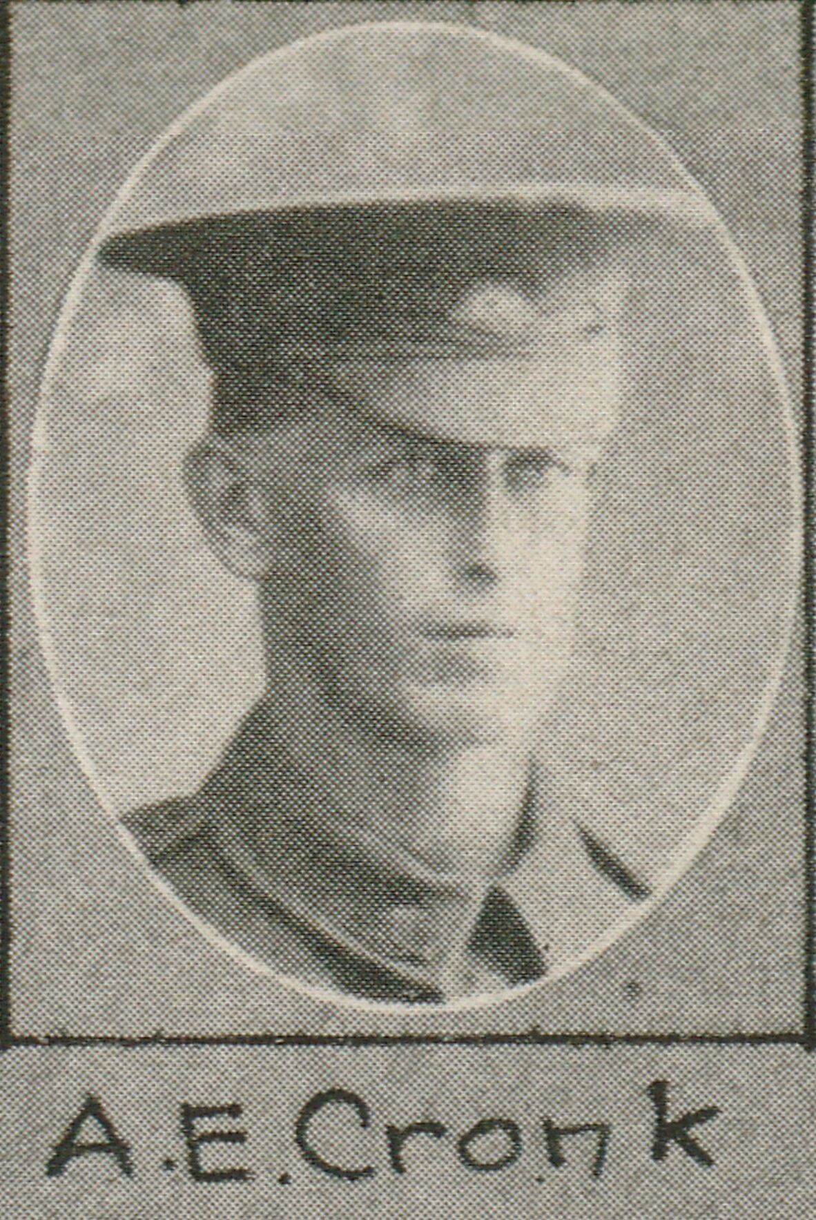 A photo of Alfred Edward Cronk as published in The Queenslander.