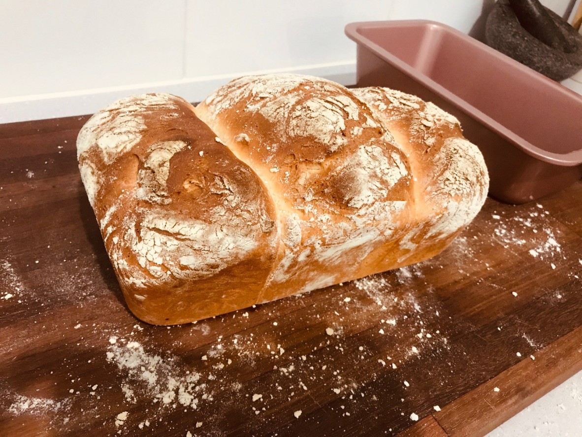 loaf of home made bread