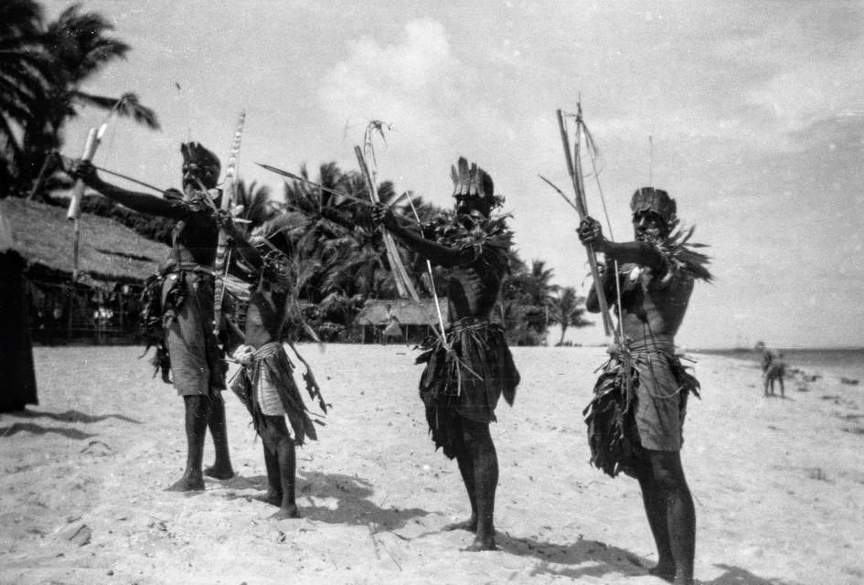 Murray Islanders in national dress 1960