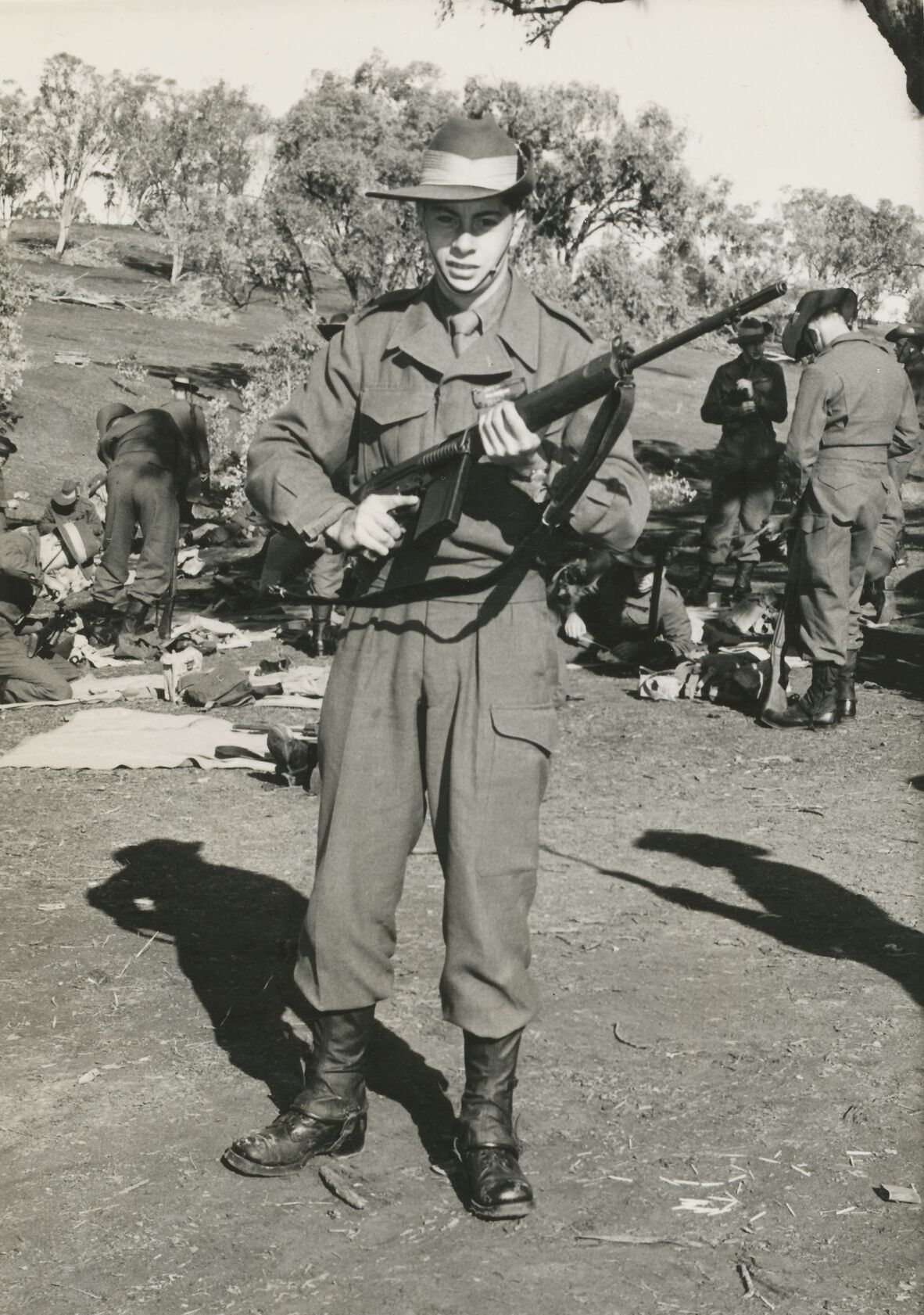 Pte Douglas Javing Salveron during National Service training at Kapooka.