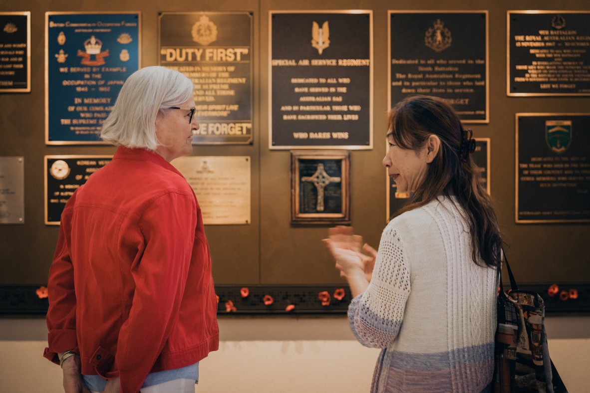 The Post World War II Gallery at Anzac Square Memorial Galleries