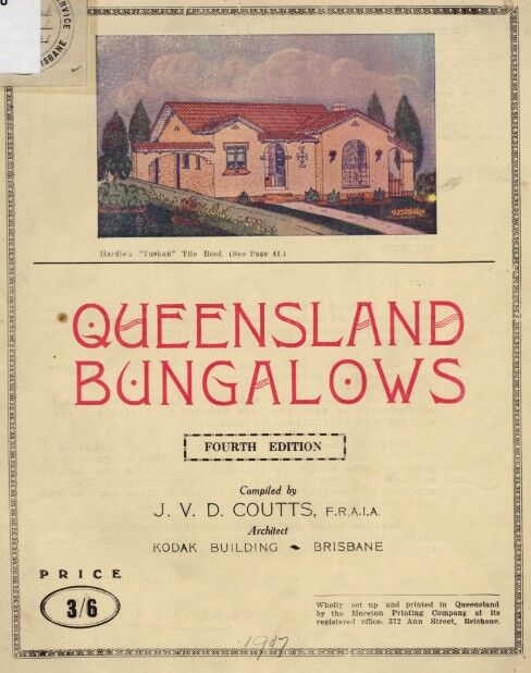 Colour image of cover of Queensland Bungalows magazine