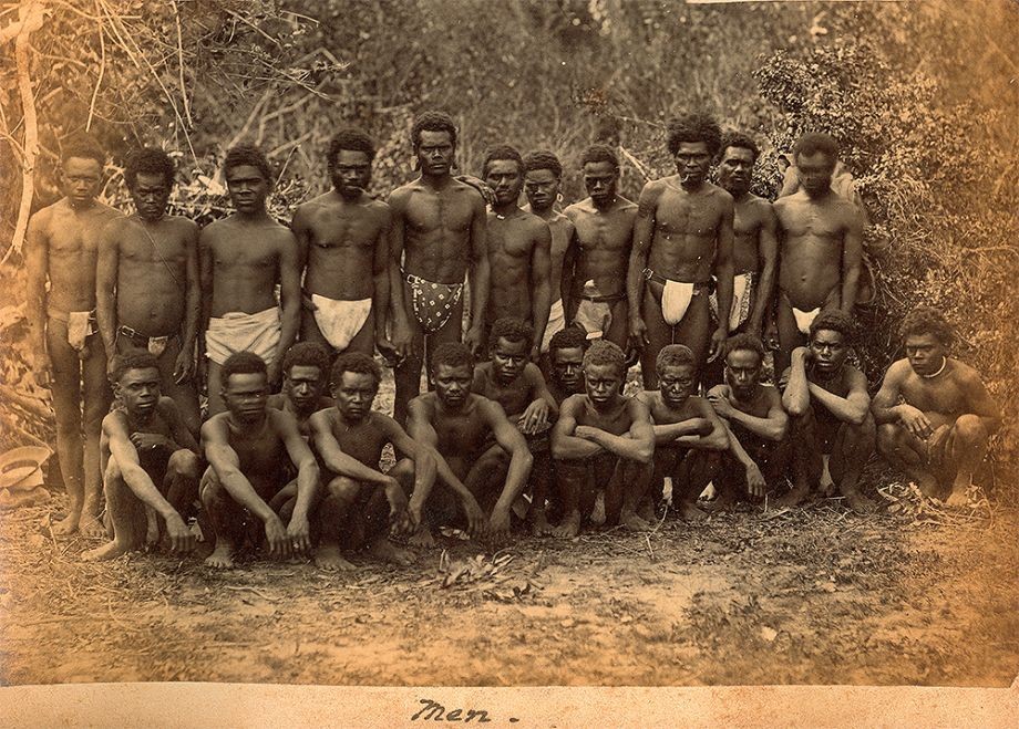 South Sea Islanders who probably worked on a sugar plantation at The Hollow