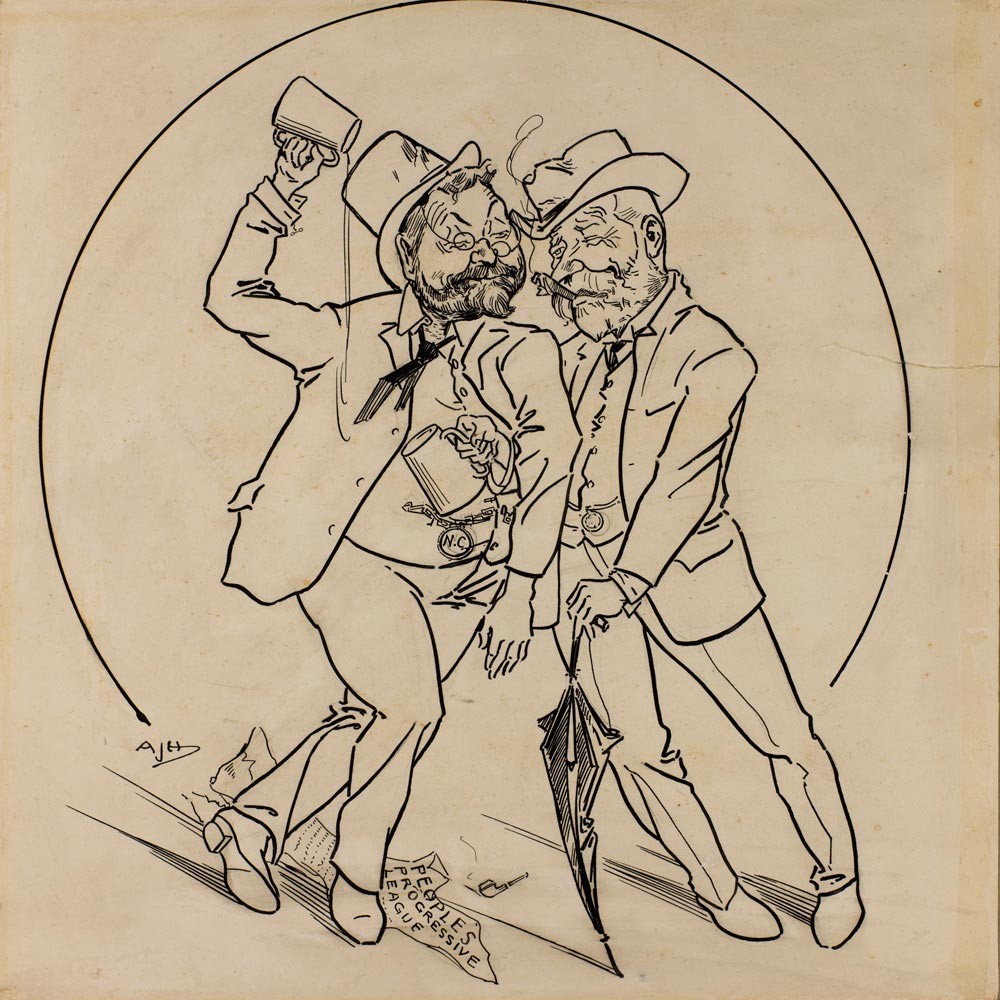 United we stand, divided we fall, 1909.  A.J. Hingston