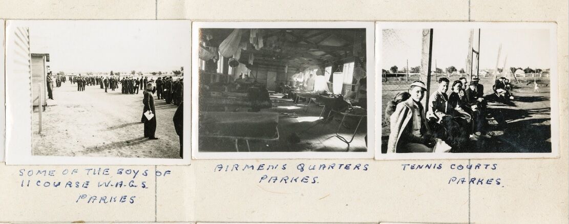 Photos taken by Charles Rowland Williams while stationed in 1941 at RAAF Station Parkes, New South Wales.