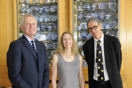 Photo of Espie Dods, Robin Dods’ great-great grand daughter, and Dr. Robert Riddel