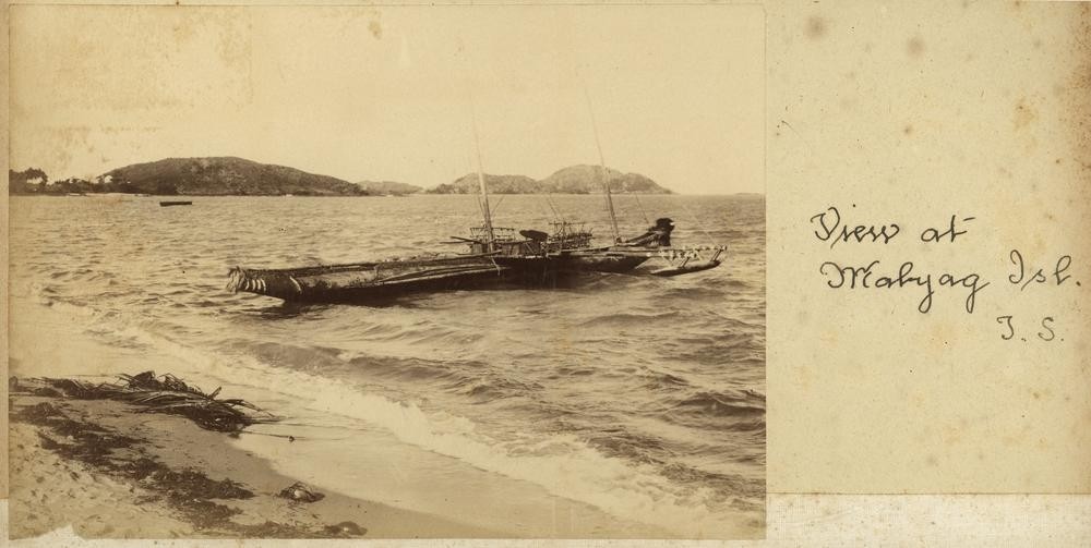 View of Mabuiag Island in the Torres Strait far north Queensland. John Oxley Library, State Library of Queensland. Image APO-032-0001-0023