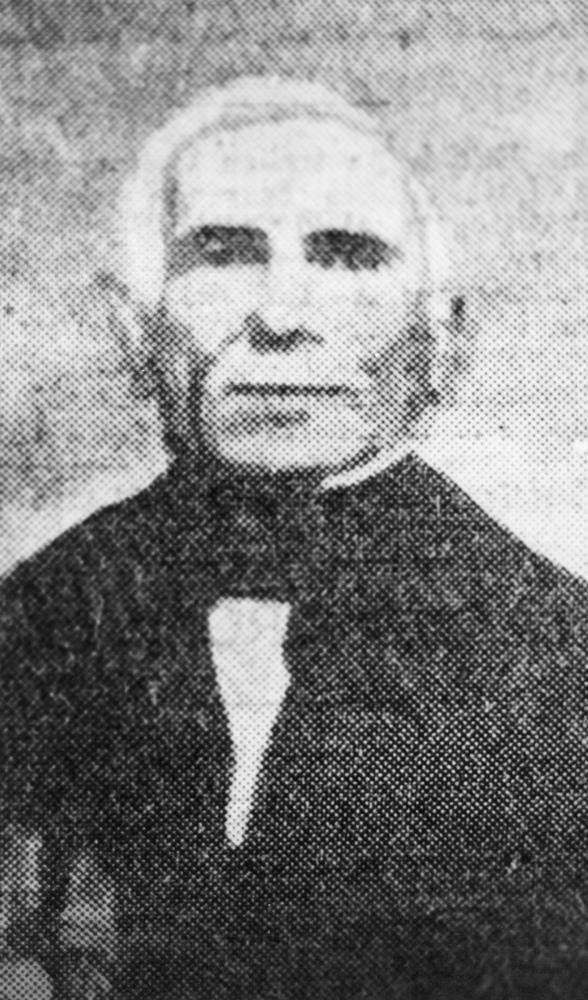 Black and white image of head and shoulders of Captain Henry Miller