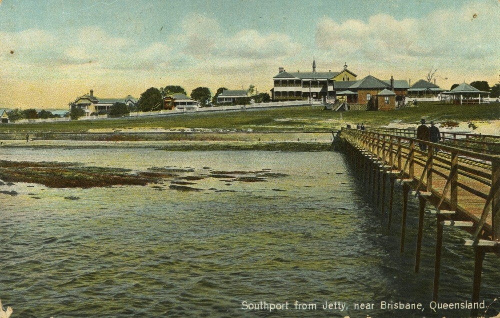 Pier at Southport, Queensland ca. 1908.