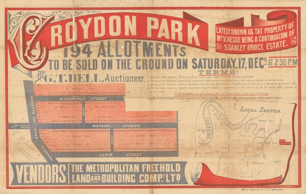 Croydon Park, [Norman Park and Camp Hill], 1887 (Map of the Week