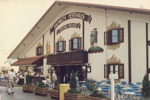 German beer hall at Expo 88 in South Bank, Brisbane, 1988