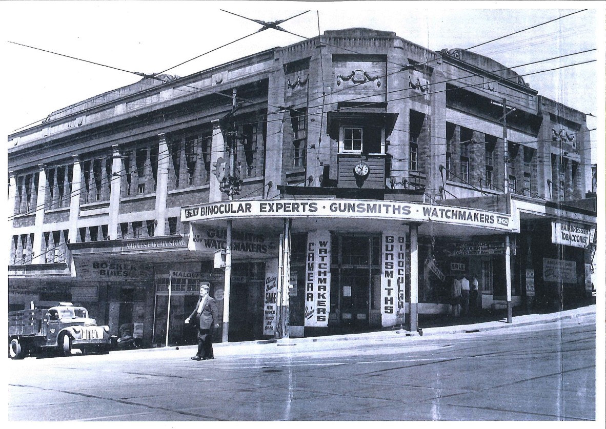 Corner of Adelaide and Wharf Streets, Brisbane, c.1950s