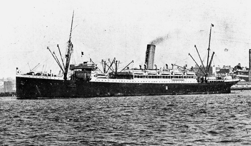 Ship Demosthenes leaving Sydney
