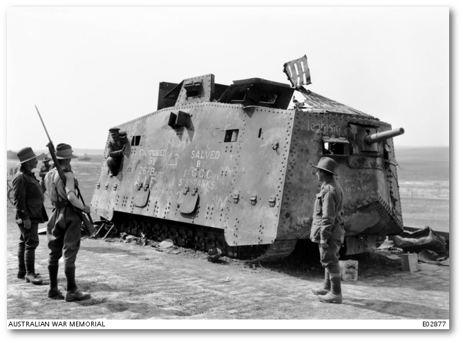 German tank captured by 26th Australian Battalion