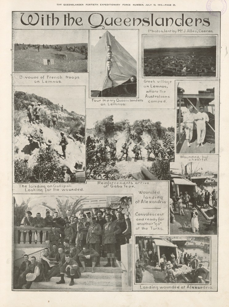 Pictorial supplement to The Queenslander 10 July 1915